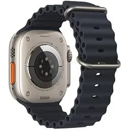 Ремінець силіконовий Hoco iWatch WA12 marine double buckle 42/ 44/ 45/ 49mm midnight синій