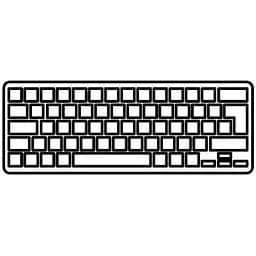 Клавиатура ноутбука Apple Macbook Pro 15.4" A1286 (2008 года) черн.без рамки RU/US (A43537)