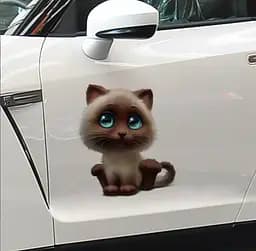 Наклейка 3D UKC у вітальню спальню прикраса на будь-яку поверхню Кошеня