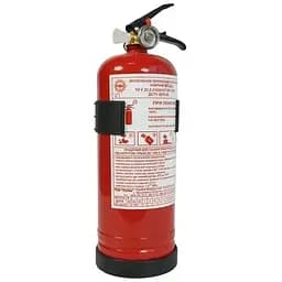 Огнетушитель порошковый Рубіж 2 кг с пластиковым креплением