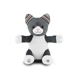 Интерактивная мягкая игрушка Zazu Котик Хлои, с хлопками и пением, англ. язык, серый (ZA-CHLOE-01)