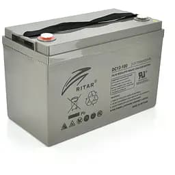 Аккумуляторная батарея AGM RITAR DC12-100, Gray Case, 12V 100Ah ( 328 x 172 x 215 (220) Q1