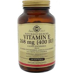 Витамин Е Solgar Vitamin E натуральный 400 МЕ 268 мг 100 капсул