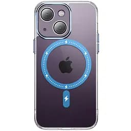 Чохол Epik TPU+PC Colorful with MagSafe для Apple iPhone 13, 6.1 Blue