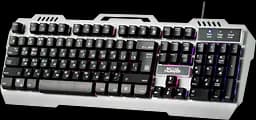 Клавіатура мультимедійна Defender Metal Hunter GK-140L (срібляста) - мініатюра 2