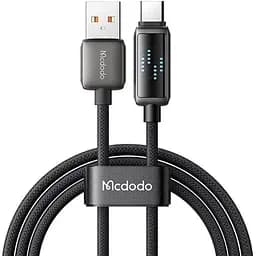 Кабель Mcdodo LED Display USB-A to USB-C 6A Data Cable 1.2 м Чорний