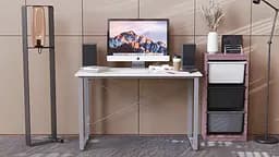 Комп'ютерний стіл Ferrum-decor Дейв 75x100x60 сірий ДСП Білий 16мм (FRD-102358) - мініатюра 5