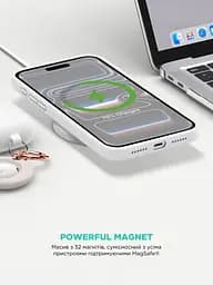 Силиконовый чехол с MagSafe для Apple iPhone 17 Pro, ICON2 MagCase, белый, противоударный, панель с мягкой подкладкой, защита всего корпуса, поддержка беспроводной зарядки, совместим с защитными стеклами и пленками, ArmorStandart (ARM86678) - мініатюра 8