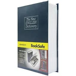 Сейф-книга з ключем для зберігання KBS-802(Blue) середня, 24х15,5х5,5 см