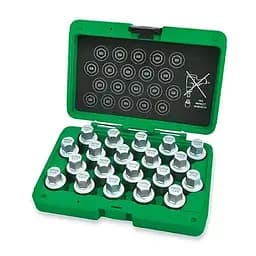 Комплект головок для секретных болтов VW 20 шт. Toptul hoz0009449