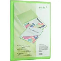Дисплей-книга з кишенею Axent А4 20 файлiв зелена (1020-26-A) - мініатюра 2