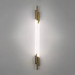 Латунний трубчастий стіновий LED світильник у корпусі 90 см Line F Арт. WJ351/900 AB - мініатюра 7