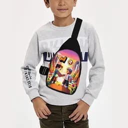 Сумка через плечо детская Minecraft Крипер 29х17 см сумка слинг для мальчика (02094)