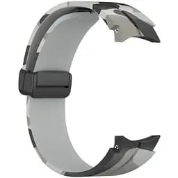 Ремінець для Samsung Galaxy Watch 4 40mm - сіро-чорний ширина кріплення 20мм силікон Watchbands Cls-color (W30-7WB39441171) - мініатюра 3