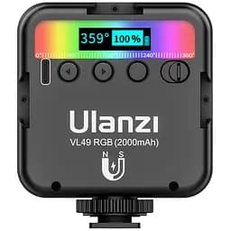 Видеосвет Ulanzi Vijim Rechargeable Xiaomini RGB Light UV-B01001 VL49 RGB Pro Black