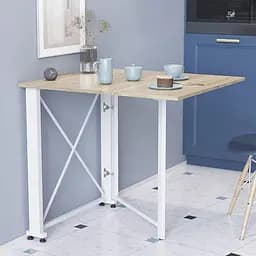 Стол-книга трансформер Орион 1 Ferrum-decor 750x810x730 Белый металл ДСП Дуб Сонома 16 мм (FRD-104607)