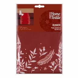 Раннер Ardesto Happy Holidays, 40х140см, 90% полиэстер, 10% хлопок, красный (ART01HR)