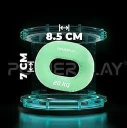 Еспандер кістьовий PowerPlay силіконовий PP-4336 Hand Grip Medium 20 кг Зелений (PP_4336_Green_20kg) - мініатюра 4