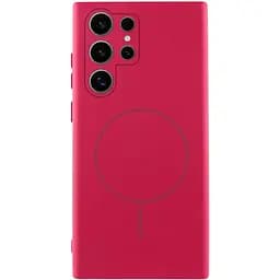 Чохол Lakshmi Silicone Cover Full Camera AA with MagFit для Samsung Galaxy S26 Ultra Червоний/Rose Red