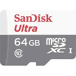 Карта памяти SanDisk microSDXC 64GB UHS-I Ultra A1 (SDSQUNR-064G-GN3MN) [109259]
