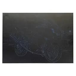 Гравюра А4 "Мотоцикл-1" ГрА4-12с эконом вариант в пакете 29,7х21 см