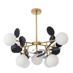 Люстра стельова Brille для вітальні G9 180W WH (BL-682S/9)