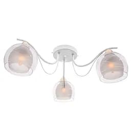Люстра стельова Brille в спальню E27 60W WH (LK-629C/3) - мініатюра 4