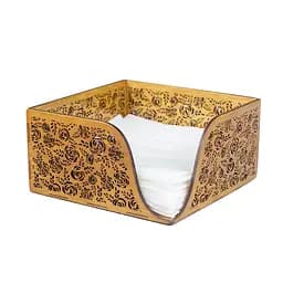 Деревянная салфетница VANZA ROSES oak - L (21 см)