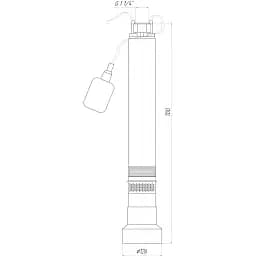 Насос колодязний Optima OP 5.1 - 48/6 F 0.6 кВт (з поплавком) - мініатюра 7