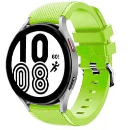 Ремінець для Samsung Galaxy Watch 4 - зелений ширина кріплення 20мм розмір L силікон Watchbands Gear (WB00S4GEAR6)