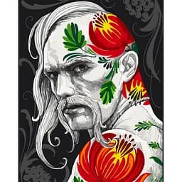 Картина за номерами Козак. Арт vyshnov--tattooart Art Craft 10054-AC 40х50 см