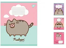 Тетради ученические 12 листов линия. YES Pusheen, 25 шт. в упаковке