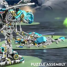 Конструктор механічний бабка -стрекоза  MJI Dragonfly  для дітей та дорослих  живий світ 866 деталей - мініатюра 6