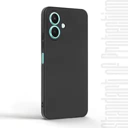 Чехол-накладка для смартфона TECNO Spark Go 2 4G (KM4) противоударный, силиконовый, термополиуретановый (ТПУ), с защитой камеры и корпуса, черный, защита всего корпуса, ArmorStandart (ARM87158) - мініатюра 2