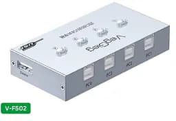 Комутатор VEGGIEG V-F502 USB 2.0/4BM. PC to Scanner Printer Sharing Switch (потрібний драйвер), Box