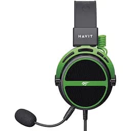 Навушники ігрові з мікрофоном Havit HV-H2030E black green (HV-H2030E) - мініатюра 4