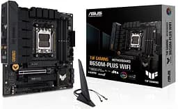 Материнcька плата TUF GAMING B650M-PLUS WIFI sAM5 B650 4xDDR5 M.2 HDMI DP Wi-Fi BT mATX Asus teh0019068 - мініатюра 10