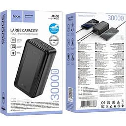 Power Bank Hoco J165B 30000mAh 10W 2USB-A/USB-C black LED UA - мініатюра 5