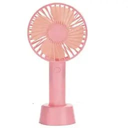 Ручной портативный вентилятор Portable Mini Fan X9 на аккумуляторе с ручкой мини вентилятор USB Розовый