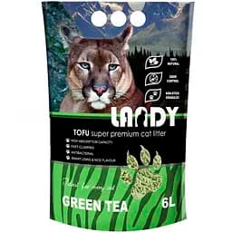 Наповнювач для котячого туалету Landy натуральний соєвий з ароматом зеленого чаю 6 л
