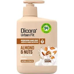 Питательное мыло для рук Dicora Urban Fit Миндаль и орехи 500 мл