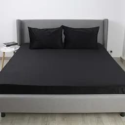 Простыня ТЕП Velour с резинкой черная, 180 x 200 (2-04824_34659)