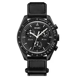 Чоловічий наручний класичний годинник Skmei 1982 (Чорний)