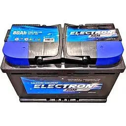 Акумулятор Electron Start-Stop AGM 80Ah Ев (-/+) (840EN) (315х175х190)
