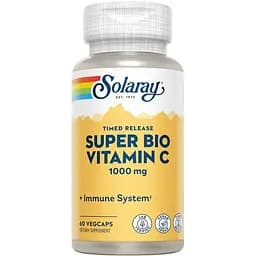 Вітаміни та мінерали Solaray Super Bio Vitamin C Timed Release, 60 вегакапсул