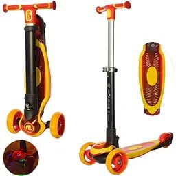 Самокат детский iTrike складной 30х13х71-82 см Красный 000222593