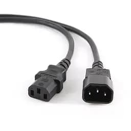 Кабель питания от сети PC-189, черный, 3 м, Cablexpert, IEC C14 - IEC C13, 3x1 мм² (PC-189-VDE-3M)