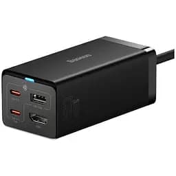 Сетевое зарядное устройство Baseus GaN5 Pro Desktop Fast Charger 67W Black + Cable USB-C (CCGP110201) [96289]