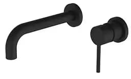 Смеситель для умывальника скрытого монтажа Wezer EKO10A-01ВLACK черный нержавеющая сталь Черный матовый