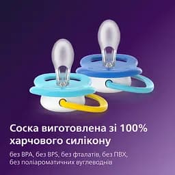Пустушка Philips Avent Ultra Air 6-18 міс. 2 шт. (SCF080/26) - мініатюра 3
